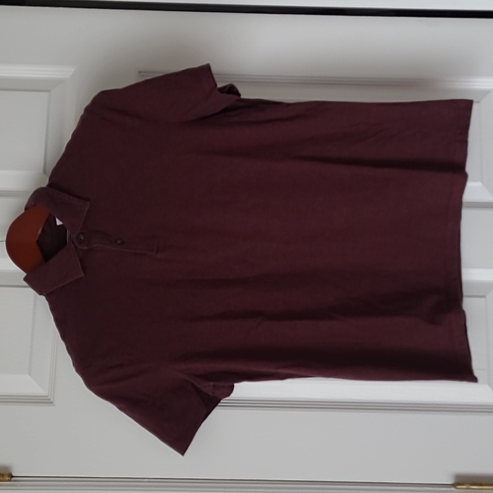 Charles Tyrwhitt Dark Heathered Red Polo Shirt